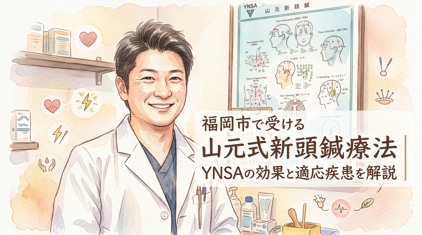 福岡市で受ける山元式新頭鍼療法｜YNSAの効果と適応疾患を解説 鍼灸院おるき